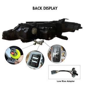 For 2018-2024 Toyota Camry LED Headlights, New Headlights Assembly Compatible LE SE XLE XSE(Dual Projector headlights) - TT-ABC