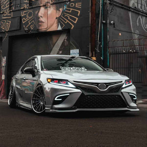 For 2018-2024 Toyota Camry LED Headlights, New Headlights Assembly Compatible LE SE XLE XSE(Dual Projector headlights) - TT-ABC