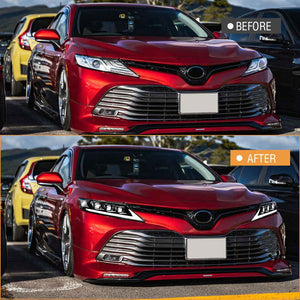 For 2018-2024 Toyota Camry LE SE XLE XSE TRD Led Headlights (Clear refletor) - TT-ABC