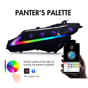 For 2018-2024 Toyota Camry LE SE XLE XSE TRD RGB Headlights(Clear refletor) - TT-ABC