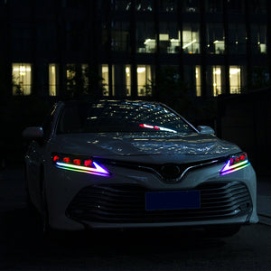 For 2018-2024 Toyota Camry LE SE XLE XSE TRD RGB Headlights(Clear refletor) - TT-ABC
