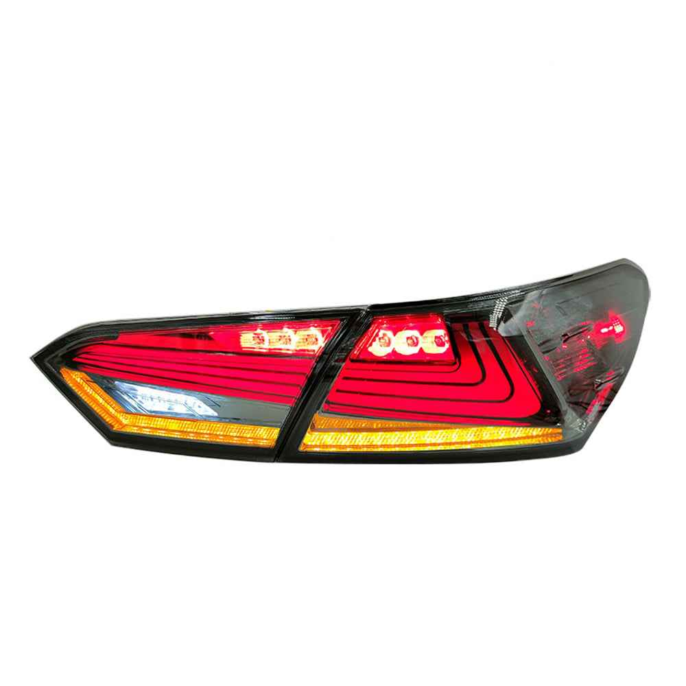 For 2018-2024 Toyota Camry Smoked Led Tail Lights, with Start-up Animation Rear Lights - TT-ABC