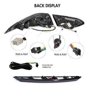 For 2018-2024 Toyota Camry Tail Light Assembly SE XSE LE Lexus Style, Custom 8th Gen Tail Light - TT-ABC