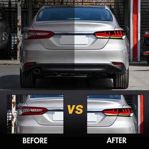 For 2018-2024 Toyota Camry Tail Lights Assembly SE XSE LE Lexus Style - TT-ABC