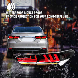 For 2018-2024 Toyota Camry Tail Lights Assembly SE XSE LE Lexus Style - TT-ABC