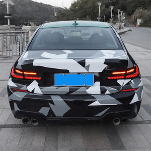 For 2019-2021 BMW 3 Series G20 G80 M3 GTS Led tail lights With Dragon Scales Start-up Animation - TT-ABC