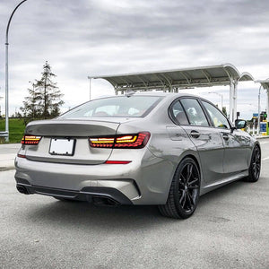 For 2019-2021 BMW 3 Series G20 G80 M3 GTS Led tail lights With Dragon Scales Start-up Animation - TT-ABC