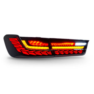 For 2019-2021 BMW 3 Series G20 G80 M3 GTS Led tail lights With Dragon Scales Start-up Animation - TT-ABC