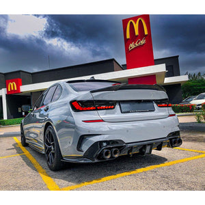 For 2019-2021 BMW 3 Series G20 G80 M3 GTS Led tail lights With Dragon Scales Start-up Animation - TT-ABC