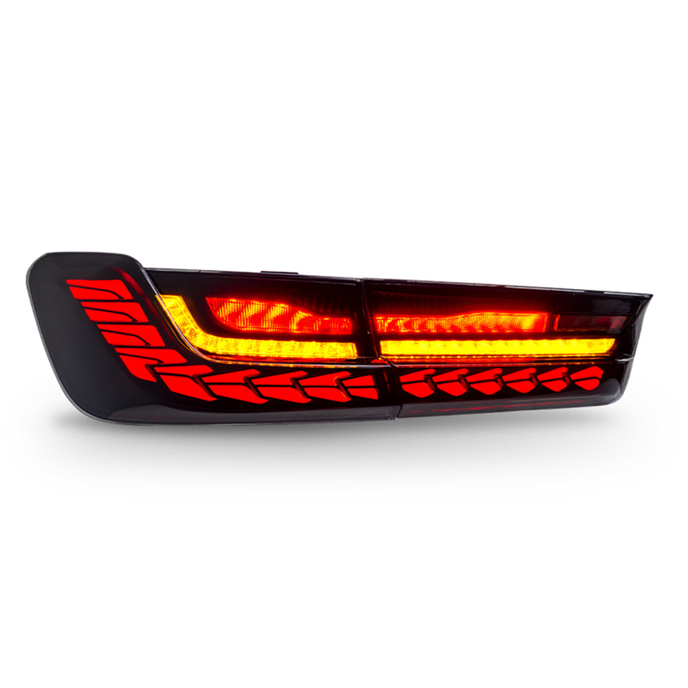 For 2019-2021 BMW 3 Series G20 G80 M3 GTS Led tail lights With Dragon Scales Start-up Animation - TT-ABC