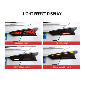 TT-ABC LED Tail Lights for 2019-2021 Nissan Altima – Smoked/Red, Start-up Animation Rear Lamps - TT-ABC