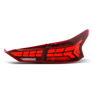 TT-ABC LED Tail Lights for 2019-2021 Nissan Altima – Smoked/Red, Start-up Animation Rear Lamps - TT-ABC