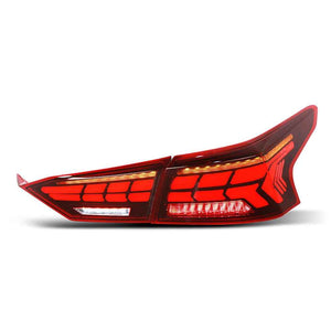 TT-ABC LED Tail Lights for 2019-2021 Nissan Altima – Smoked/Red, Start-up Animation Rear Lamps - TT-ABC