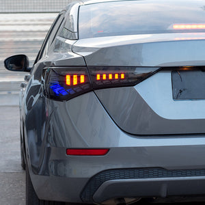 For 2019-2021 Nissan Sylphy/Sentra/Pulsar Led Tail Lights With Start Up Animation (A touch of blue) - TT-ABC