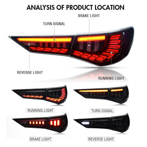 For 2019-2021 Nissan Sylphy/Sentra/Pulsar Led Tail Lights With Start Up Animation (A touch of blue) - TT-ABC