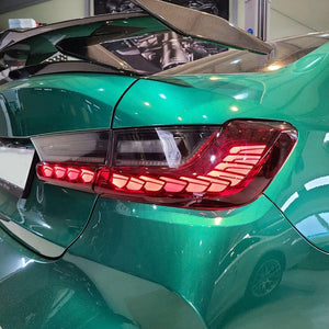 For 2019-2022 BMW G20 G80 M3 3 Series LED Tail Lights With Red Start Up Animation - TT-ABC