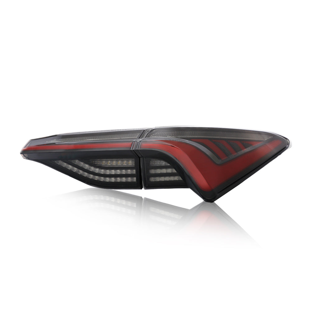 For 2019-2022 Toyota Avalon LED Tail Lights Assembly LED Rear Lamps (Smoked/Red) - TT-ABC