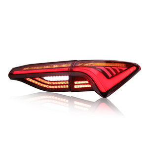 For 2019-2022 Toyota Avalon LED Tail Lights Assembly LED Rear Lamps (Smoked/Red) - TT-ABC