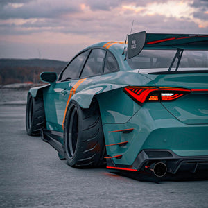 For 2019-2022 Toyota Avalon LED Tail Lights Assembly LED Rear Lamps (Smoked/Red) - TT-ABC