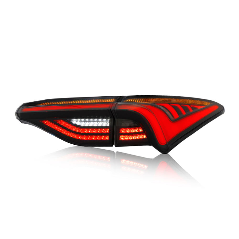 For 2019-2022 Toyota Avalon LED Tail Lights Assembly LED Rear Lamps (Smoked/Red) - TT-ABC