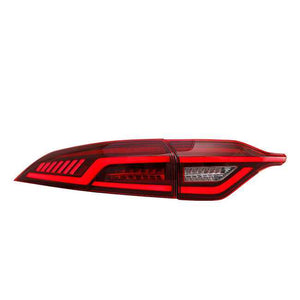 For 2020-2024 Toyota US Corolla LED Tail Lights with Sequential Breathing Turn Signal Replace OEM Dynamic Rear Lamps (Smoked/Red) - TT-ABC
