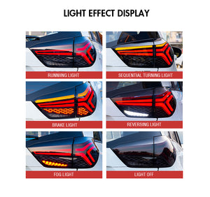For 2020-2021 Honda Fit/Jazz Smoked Led Tail Lights Assembly - TT-ABC