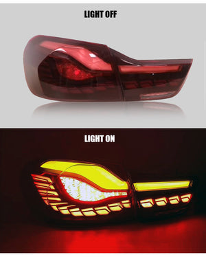 For BMW 4 series 2013-2019 & M4 GTS 2014-2018 oled tail lights (Smoked/Red) - TT-ABC