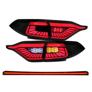 For Toyota Corolla US Led Tail Lights (Smoked/Red) - TT-ABC