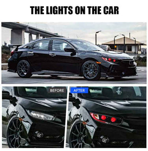 Headlights For 2016-2021 Honda Civic LED Start Animation Front Lamp - TT-ABC