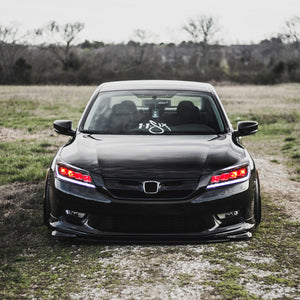 TT-ABC LED Headlights For 2008-2012 Honda Accord MK8 DRL Sequential Turn Signal - TT-ABC