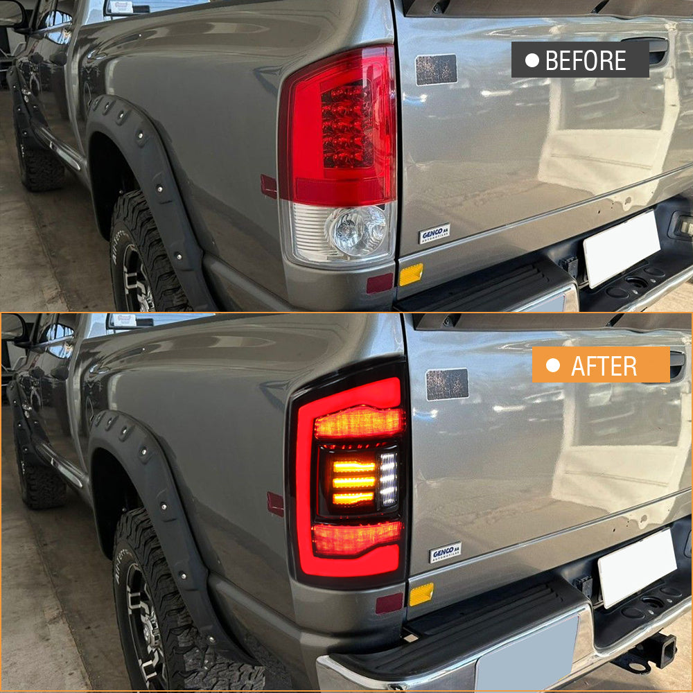 LED Tail Light for 2002-2006 Dodge Ram 1500,2003-2006 Ram 2500 3500 Rear Lamps Assembly - TT-ABC