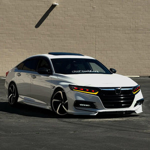 TT-ABC Led Headlight Assemblies For 2018-2022 Honda Accord LX/Ex/EXL/Sport/SE (Demon Eye) - TT-ABC
