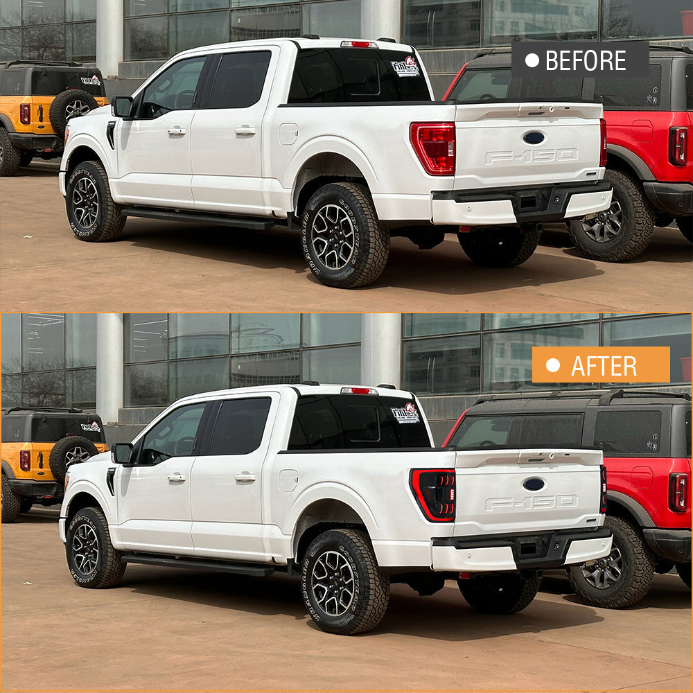 Led Tail Light for 2021-2023 Ford F150 F-150 XLT Whit Blind Spot Radar module - TT-ABC