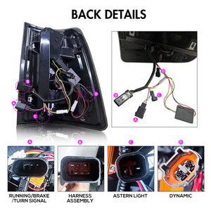 TT-ABC Led Tail Lights Assembly For 2009-2018 Dodge Ram 1500,2013-2018 Ram 1500 2500 - TT-ABC