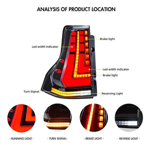 Led Tail light For 2010-2021 Toyota Prado & 2010-2023 Lexus GX460 Rear Lamps Assembly - TT-ABC
