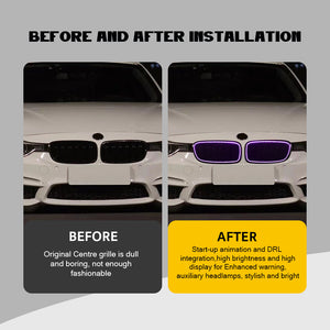 Modified front grille RGB lights for 2013-2018 BMW 3 series M3/F30/F35 - TT-ABC