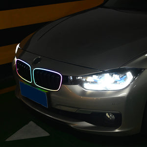 Modified front grille RGB lights for 2013-2018 BMW 3 series M3/F30/F35 - TT-ABC