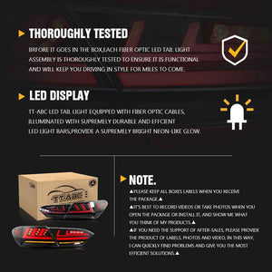New Accessories For 2018-2024 Toyota Camry 8th Gen Led Tail Light Assembly, SE XSE LE Lexus Style - TT-ABC