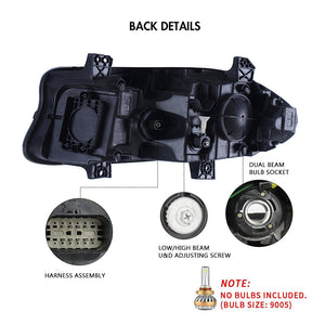 New LED Headlights High & Low Beam Headlight Assembly Replacement For Dodge Charger 2015-2020 - TT-ABC