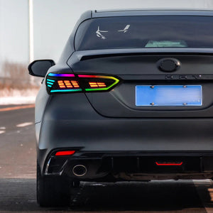 New RGB Tail Lights For 2018-2024 Toyota Camry 8th Gen Rear Lamp Assembly - TT-ABC