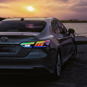New RGB Tail Lights For 2018-2024 Toyota Camry 8th Gen Rear Lamp Assembly - TT-ABC