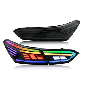 New RGB Tail Lights For 2018-2024 Toyota Camry 8th Gen Rear Lamp Assembly - TT-ABC