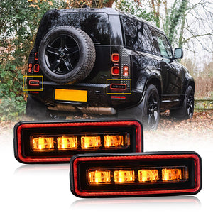 New Tail Light for 2020-2025 Land Rover Defender Led Bumper Light Brake Light - TT-ABC
