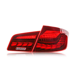 TT-ABC LED Tail Lights for 2011-2017 BMW 5 Series F10 F18 Led Tail Lights (Smoked/Red) - TT-ABC