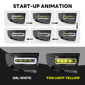 Pair Front Fog Light Lamp For Land Rover Defender 90 110 130 2020-2025 Left & Right - TT-ABC