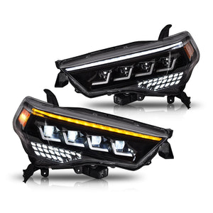 Quad Beam LED Headlights For 2014-2022 Toyota 4Runner Turn Front Lamp DRL Assembly - TT-ABC