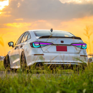 TT-ABC RGB LED Tail Lights for 2022–2025 Honda Civic 11th Gen Sedan - TT-ABC