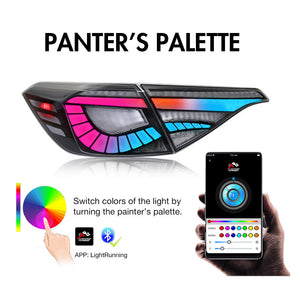 TT-ABC RGB LED Tail Lights for 2022–2025 Honda Civic 11th Gen Sedan - TT-ABC