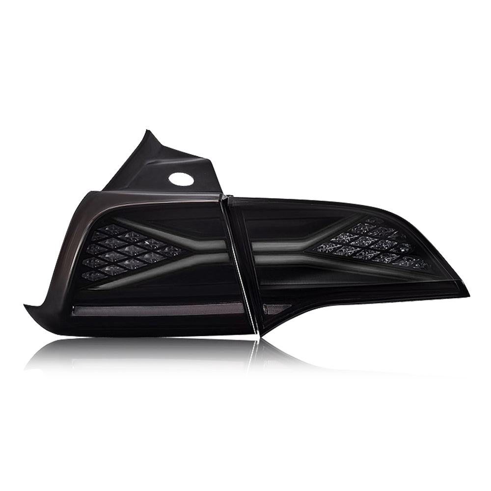 RGB LED Tail Lights For Tesla Model 3 Model Y 2017-2021 Rear Lamp Assembly - TT-ABC