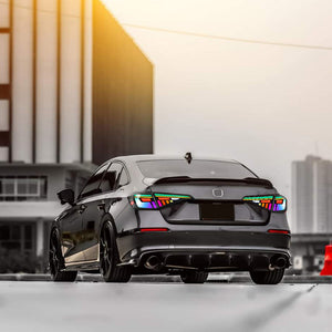 TT-ABC RGB Led Tail Light For 11th Gen Honda Civic 2022 2023 2024 2025 Sequential LED Rear Lamp - TT-ABC